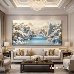 TRANH TREO PHÒNG KHÁCH - TRANH TRANG TRÍ - TRANH TREO TƯỜNG PHONG CẢNH THIÊN NHIÊN NÚI RỪNG - KIỂU TRANH NGANG | MÃ: T3D-1085435439