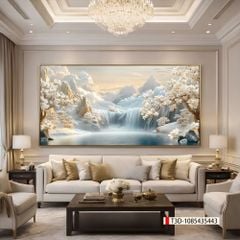 TRANH TREO PHÒNG KHÁCH - TRANH TRANG TRÍ - TRANH TREO TƯỜNG PHONG CẢNH THIÊN NHIÊN NÚI RỪNG - KIỂU TRANH NGANG | MÃ: T3D-1085435443