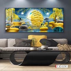 1233- TRANH TREO PHÒNG KHÁCH - TRANH TRANG TRÍ - TRANH TREO THUẬN BUỒM XUÔI GIÓ - KIỂU TRANH NGANG | MÃ T3D-11790