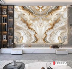 1272 - TẤM ỐP TƯỜNG PVC - VÁCH TRANG TRÍ - TẤM ỐP TRANG TRÍ PHÒNG KHÁCH, VÁCH TIVI - TẤM ỐP VÂN ĐÁ ĐỐI XỨNG | MÃ T3D-11915A