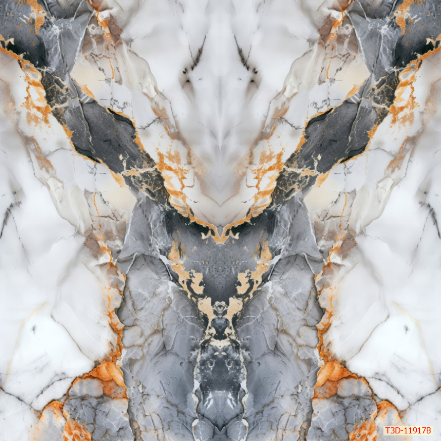 1221 - TẤM ỐP TƯỜNG PVC - VÁCH TRANG TRÍ - TẤM ỐP TRANG TRÍ PHÒNG KHÁCH, VÁCH TIVI - TẤM ỐP VÂN ĐÁ ĐỐI XỨNG | MÃ T3D-11917B