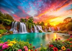 1130 - TRANH TREO PHÒNG KHÁCH - TRANH TRANG TRÍ - TRANH TREO TƯỜNG PHONG CẢNH THIÊN NHIÊN - KIỂU TRANH NGANG | MÃ T3D-12193