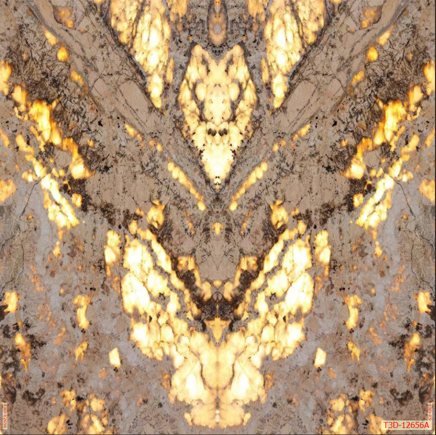 TẤM ỐP TƯỜNG PVC - VÁCH TRANG TRÍ - TẤM ỐP TRANG TRÍ PHÒNG KHÁCH, VÁCH TIVI - TẤM ỐP VÂN ĐÁ ĐỐI XỨNG | MÃ T3D-12656A