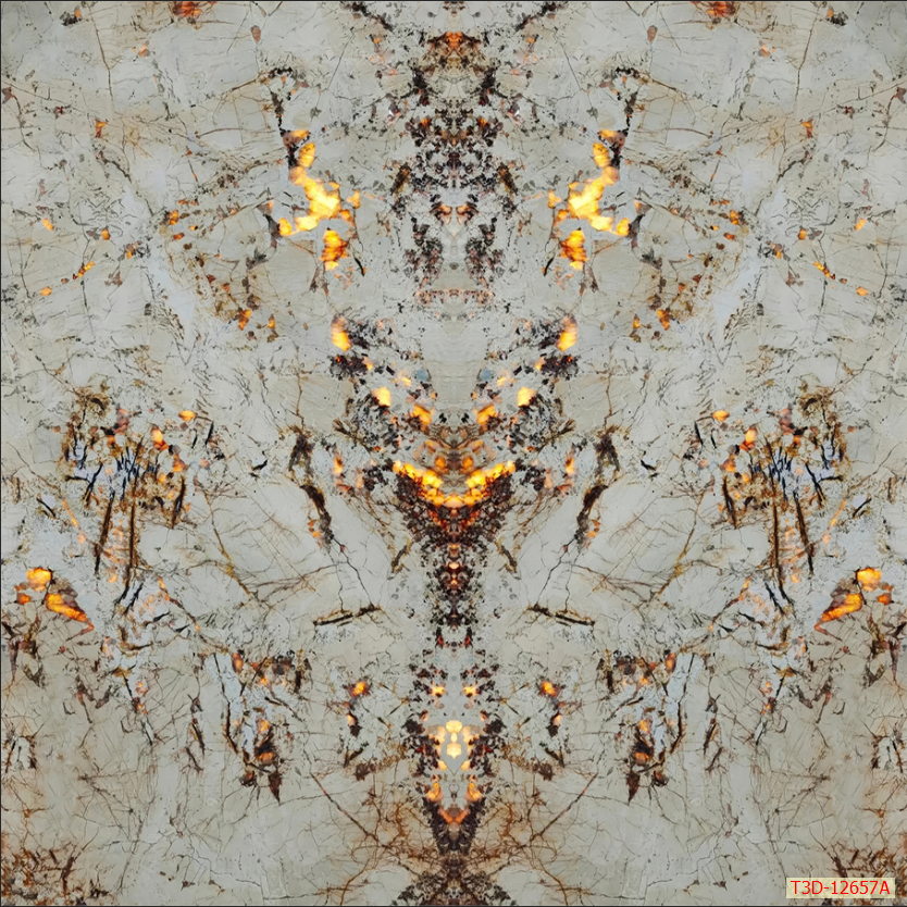 TẤM ỐP TƯỜNG PVC - VÁCH TRANG TRÍ - TẤM ỐP TRANG TRÍ PHÒNG KHÁCH, VÁCH TIVI - TẤM ỐP VÂN ĐÁ ĐỐI XỨNG | MÃ T3D-12657A