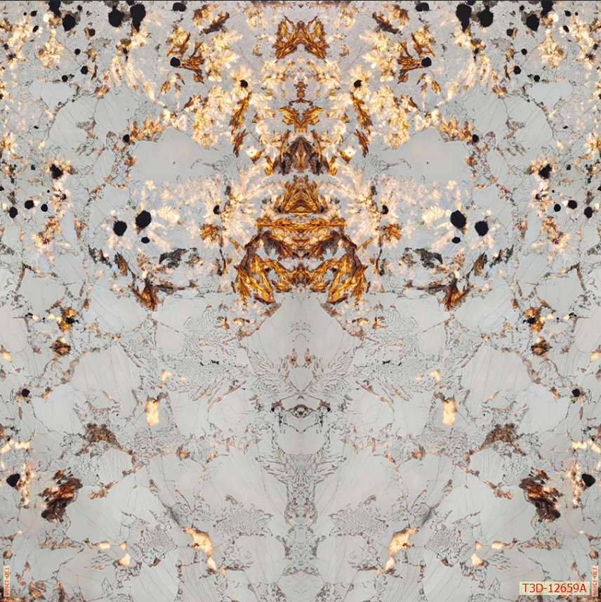 TẤM ỐP TƯỜNG PVC - VÁCH TRANG TRÍ - TẤM ỐP TRANG TRÍ PHÒNG KHÁCH, VÁCH TIVI - TẤM ỐP VÂN ĐÁ ĐỐI XỨNG | MÃ T3D-12659A