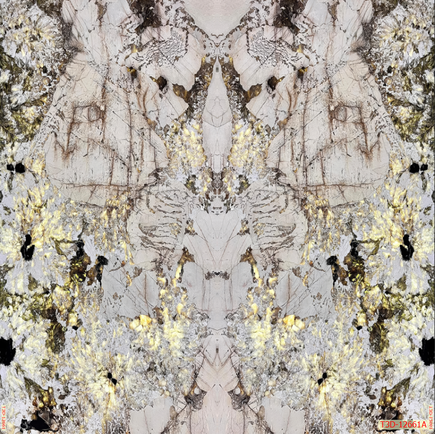 TẤM ỐP TƯỜNG PVC - VÁCH TRANG TRÍ - TẤM ỐP TRANG TRÍ PHÒNG KHÁCH, VÁCH TIVI - TẤM ỐP VÂN ĐÁ ĐỐI XỨNG | MÃ T3D-12661A