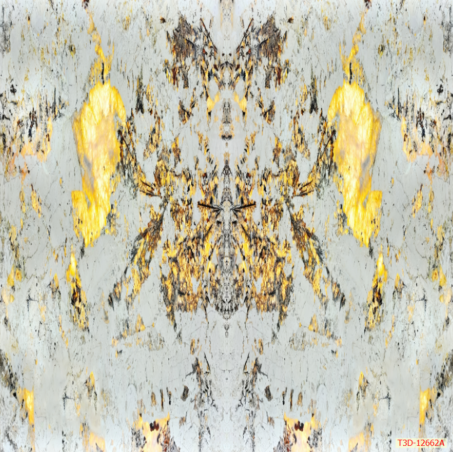 TẤM ỐP TƯỜNG PVC - VÁCH TRANG TRÍ - TẤM ỐP TRANG TRÍ PHÒNG KHÁCH, VÁCH TIVI - TẤM ỐP VÂN ĐÁ ĐỐI XỨNG | MÃ T3D-12662A