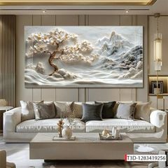 1155 - TRANH TREO PHÒNG KHÁCH - TRANH TRANG TRÍ - TRANH TREO TƯỜNG PHONG CẢNH THIÊN NHIÊN - KIỂU TRANH NGANG | MÃ T3D-1283419256