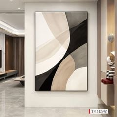 1190 - TRANH TREO HÀNH LANG LỐI ĐI - TRANH TRANG TRÍ - TRANH TREO HIỆN ĐẠI TRỪU TƯỢNG - KIỂU TRANH DỌC | MÃ T3D-12930