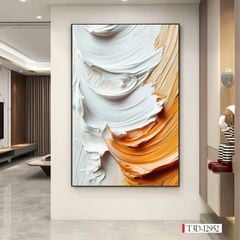 1191 - TRANH TREO HÀNH LANG LỐI ĐI - TRANH TRANG TRÍ - TRANH TREO HIỆN ĐẠI TRỪU TƯỢNG - KIỂU TRANH DỌC | MÃ T3D-12952