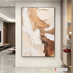 1192 - TRANH TREO HÀNH LANG LỐI ĐI - TRANH TRANG TRÍ - TRANH TREO HIỆN ĐẠI TRỪU TƯỢNG - KIỂU TRANH DỌC | MÃ T3D-12953