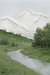 1193 - TRANH TREO HÀNH LANG LỐI ĐI - TRANH TRANG TRÍ - TRANH TREO HIỆN ĐẠI TRỪU TƯỢNG - KIỂU TRANH DỌC | MÃ T3D-12955