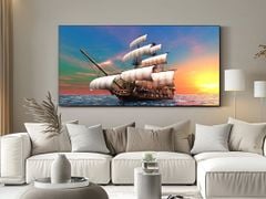 1235 - TRANH TREO PHÒNG KHÁCH - TRANH TRANG TRÍ - TRANH TREO THUẬN BUỒM XUÔI GIÓ - KIỂU TRANH NGANG | MÃ T3D-13170