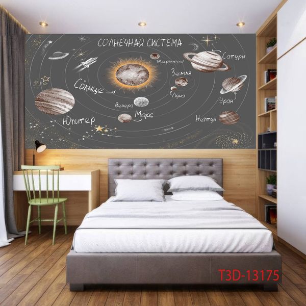 1032 - TRANH DÁN TƯỜNG PHÒNG NGỦ TRẺ EM - TRANH TRANG TRÍ - TRANH DÁN TƯỜNG 3D - KIỂU TRANH LIỀN KHỔ| MÃ T3D-13175