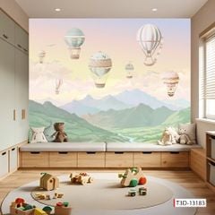 TRANH DÁN TƯỜNG PHÒNG NGỦ TRẺ EM - TRANH TRANG TRÍ - TRANH DÁN TƯỜNG 3D - KIỂU TRANH LIỀN KHỔ| MÃ T3D-13183