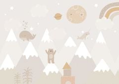 TRANH DÁN TƯỜNG PHÒNG NGỦ TRẺ EM - TRANH TRANG TRÍ - TRANH DÁN TƯỜNG 3D - KIỂU TRANH LIỀN KHỔ| MÃ T3D-13187