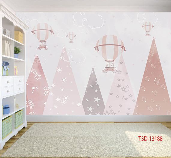 1035 - TRANH DÁN TƯỜNG PHÒNG NGỦ TRẺ EM - TRANH TRANG TRÍ - TRANH DÁN TƯỜNG 3D - KIỂU TRANH LIỀN KHỔ| MÃ T3D-13188