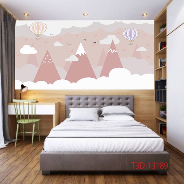 1036 - TRANH DÁN TƯỜNG PHÒNG NGỦ TRẺ EM - TRANH TRANG TRÍ - TRANH DÁN TƯỜNG 3D - KIỂU TRANH LIỀN KHỔ| MÃ T3D-13189