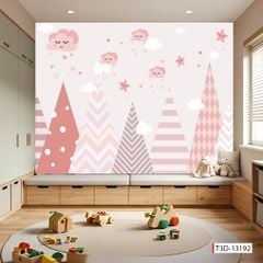 TRANH DÁN TƯỜNG PHÒNG NGỦ TRẺ EM - TRANH TRANG TRÍ - TRANH DÁN TƯỜNG 3D - KIỂU TRANH LIỀN KHỔ| MÃ T3D-13192