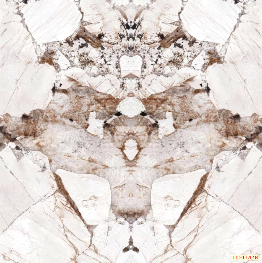 1223 - TẤM ỐP TƯỜNG PVC - VÁCH TRANG TRÍ - TẤM ỐP TRANG TRÍ PHÒNG KHÁCH, VÁCH TIVI - TẤM ỐP VÂN ĐÁ ĐỐI XỨNG | MÃ T3D-13201B