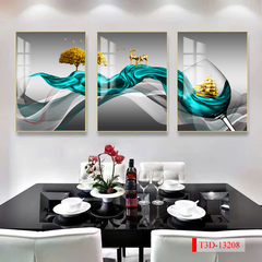 TRANH TREO PHÒNG ĂN, CAFE, NHÀ HÀNG - TRANH TRANG TRÍ - KIỂU TRANH LIỀN KHỔ | MÃ T3D-13208