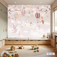 TRANH DÁN TƯỜNG PHÒNG NGỦ TRẺ EM - TRANH TRANG TRÍ - TRANH DÁN TƯỜNG 3D - KIỂU TRANH LIỀN KHỔ| MÃ T3D-13288