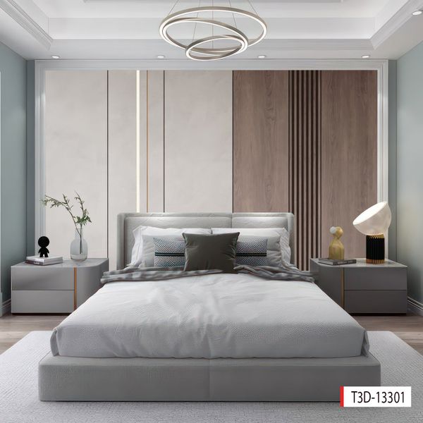1088 - TRANH DÁN TƯỜNG PHÒNG NGỦ - TRANH TRANG TRÍ - TRANH DÁN TƯỜNG HIỆN ĐẠI - KIỂU TRANH LIỀN KHỔ| MÃ T3D-13301