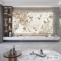 1110 - TẤM ỐP TƯỜNG PVC - VÁCH TRANG TRÍ - TẤM ỐP TRANG TRÍ PHÒNG KHÁCH, VÁCH TIVI - TẤM ỐP VÂN ĐÁ CẨM THẠCH | MÃ T3D-13306