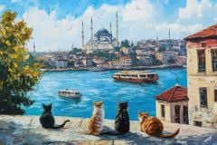 TRANH TREO PHÒNG KHÁCH HIỆN ĐẠI - TRANH TRANG TRÍ - TRANH TREO TƯỜNG PHONG CẢNH CHÂU ÂU - KIỂU TRANH LIỀN KHỔ | MÃ: T3D-13309