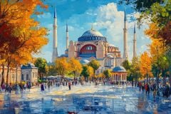 TRANH TREO PHÒNG KHÁCH HIỆN ĐẠI - TRANH TRANG TRÍ - TRANH TREO TƯỜNG PHONG CẢNH CHÂU ÂU - KIỂU TRANH LIỀN KHỔ | MÃ: T3D-13314