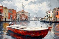 TRANH TREO PHÒNG KHÁCH HIỆN ĐẠI - TRANH TRANG TRÍ - TRANH TREO TƯỜNG PHONG CẢNH CHÂU ÂU - KIỂU TRANH LIỀN KHỔ | MÃ: T3D-13316