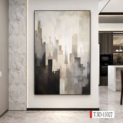 1197 - TRANH TREO HÀNH LANG LỐI ĐI - TRANH TRANG TRÍ - TRANH TREO HIỆN ĐẠI TRỪU TƯỢNG - KIỂU TRANH DỌC | MÃ T3D-13327