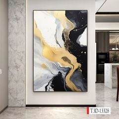 1198 - TRANH TREO HÀNH LANG LỐI ĐI - TRANH TRANG TRÍ - TRANH TREO HIỆN ĐẠI TRỪU TƯỢNG - KIỂU TRANH DỌC | MÃ T3D-13328