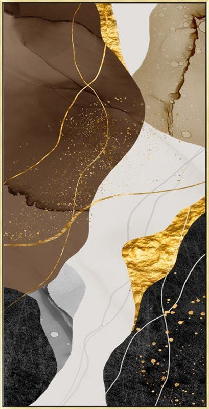 1199 - TRANH TREO HÀNH LANG LỐI ĐI - TRANH TRANG TRÍ - TRANH TREO HIỆN ĐẠI TRỪU TƯỢNG - KIỂU TRANH DỌC | MÃ T3D-13329