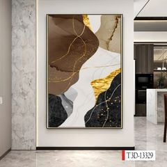 1199 - TRANH TREO HÀNH LANG LỐI ĐI - TRANH TRANG TRÍ - TRANH TREO HIỆN ĐẠI TRỪU TƯỢNG - KIỂU TRANH DỌC | MÃ T3D-13329