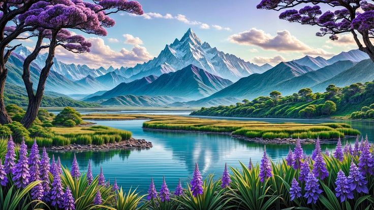 1134 - TRANH TREO PHÒNG KHÁCH - TRANH TRANG TRÍ - TRANH TREO TƯỜNG PHONG CẢNH THIÊN NHIÊN - KIỂU TRANH NGANG | MÃ T3D-13332