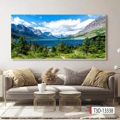 1135 - TRANH TREO PHÒNG KHÁCH - TRANH TRANG TRÍ - TRANH TREO TƯỜNG PHONG CẢNH THIÊN NHIÊN - KIỂU TRANH NGANG | MÃ T3D-13338