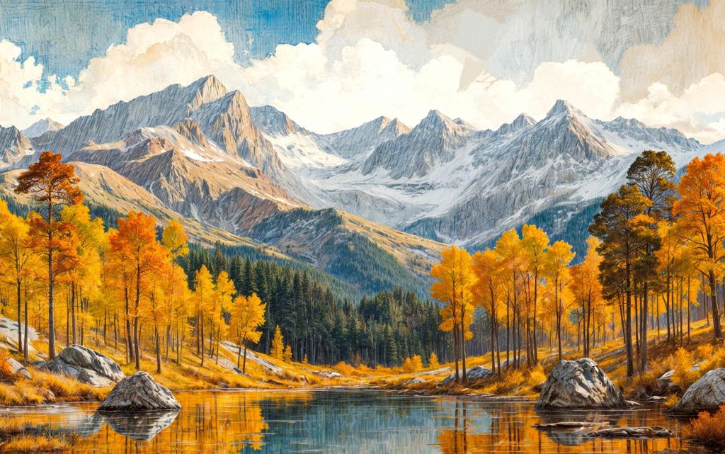 1136 - TRANH TREO PHÒNG KHÁCH - TRANH TRANG TRÍ - TRANH TREO TƯỜNG PHONG CẢNH THIÊN NHIÊN - KIỂU TRANH NGANG | MÃ T3D-13344