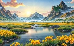 1137 - TRANH TREO PHÒNG KHÁCH - TRANH TRANG TRÍ - TRANH TREO TƯỜNG PHONG CẢNH THIÊN NHIÊN - KIỂU TRANH NGANG | MÃ T3D-13345