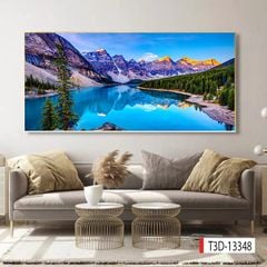 1138 - TRANH TREO PHÒNG KHÁCH - TRANH TRANG TRÍ - TRANH TREO TƯỜNG PHONG CẢNH THIÊN NHIÊN - KIỂU TRANH NGANG | MÃ T3D-13348