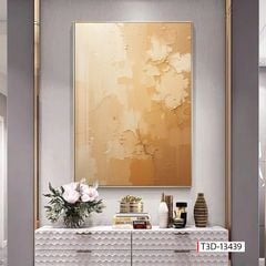 TRANH TREO HÀNH LANG LỐI ĐI - TRANH TRANG TRÍ - TRANH TREO HIỆN ĐẠI TRỪU TƯỢNG - KIỂU TRANH DỌC | MÃ T3D-13439