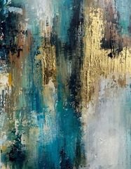 TRANH TREO HÀNH LANG LỐI ĐI - TRANH TRANG TRÍ - TRANH TREO HIỆN ĐẠI TRỪU TƯỢNG - KIỂU TRANH DỌC | MÃ T3D-13441