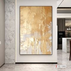 TRANH TREO HÀNH LANG LỐI ĐI - TRANH TRANG TRÍ - TRANH TREO HIỆN ĐẠI TRỪU TƯỢNG - KIỂU TRANH DỌC | MÃ T3D-13443