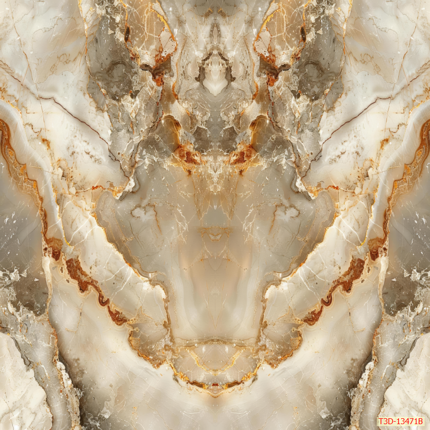 1224 - TẤM ỐP TƯỜNG PVC - VÁCH TRANG TRÍ - TẤM ỐP TRANG TRÍ PHÒNG KHÁCH, VÁCH TIVI - TẤM ỐP VÂN ĐÁ ĐỐI XỨNG | MÃ T3D-13471B