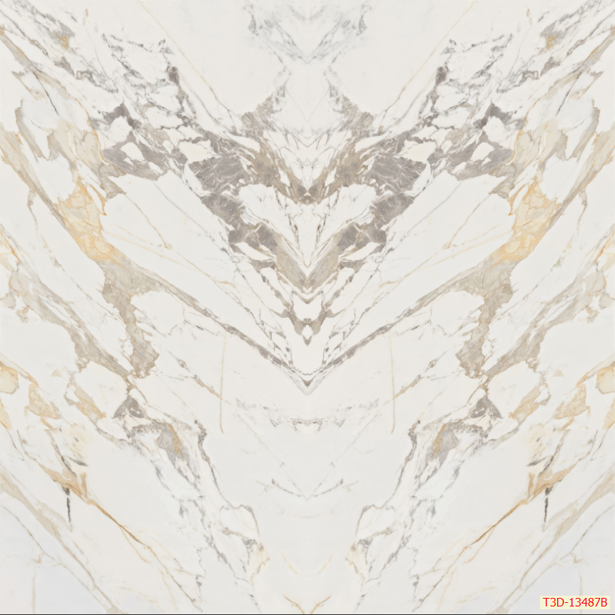 1229 - TẤM ỐP TƯỜNG PVC - VÁCH TRANG TRÍ - TẤM ỐP TRANG TRÍ PHÒNG KHÁCH, VÁCH TIVI - TẤM ỐP VÂN ĐÁ ĐỐI XỨNG | MÃ T3D-13481B