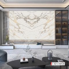 1229 - TẤM ỐP TƯỜNG PVC - VÁCH TRANG TRÍ - TẤM ỐP TRANG TRÍ PHÒNG KHÁCH, VÁCH TIVI - TẤM ỐP VÂN ĐÁ ĐỐI XỨNG | MÃ T3D-13481B