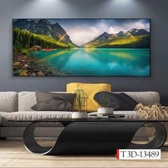 1183 - TRANH TREO PHÒNG KHÁCH - TRANH TRANG TRÍ - TRANH TREO TƯỜNG PHONG CẢNH THIÊN NHIÊN - KIỂU TRANH NGANG | MÃ T3D-13489