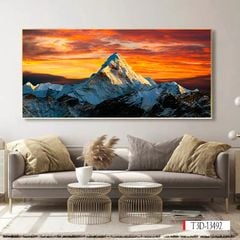 1186 - TRANH TREO PHÒNG KHÁCH - TRANH TRANG TRÍ - TRANH TREO TƯỜNG PHONG CẢNH THIÊN NHIÊN - KIỂU TRANH NGANG | MÃ T3D-13492