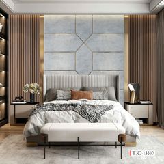 1217 - TRANH DÁN TƯỜNG PHÒNG NGỦ - TRANH TRANG TRÍ - TRANH DÁN TƯỜNG HIỆN ĐẠI - KIỂU TRANH LIỀN KHỔ| MÃ T3D-13510