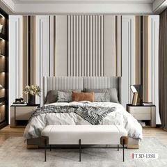 1218 - TRANH DÁN TƯỜNG PHÒNG NGỦ - TRANH TRANG TRÍ - TRANH DÁN TƯỜNG HIỆN ĐẠI - KIỂU TRANH LIỀN KHỔ| MÃ T3D-13511